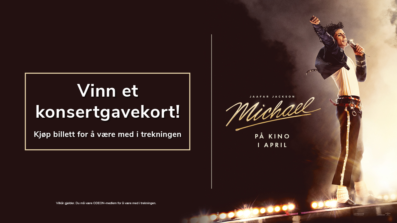 Trekningen er avsluttet! Kjøp kinobillett til Michael – Vinn et konsertgavekort