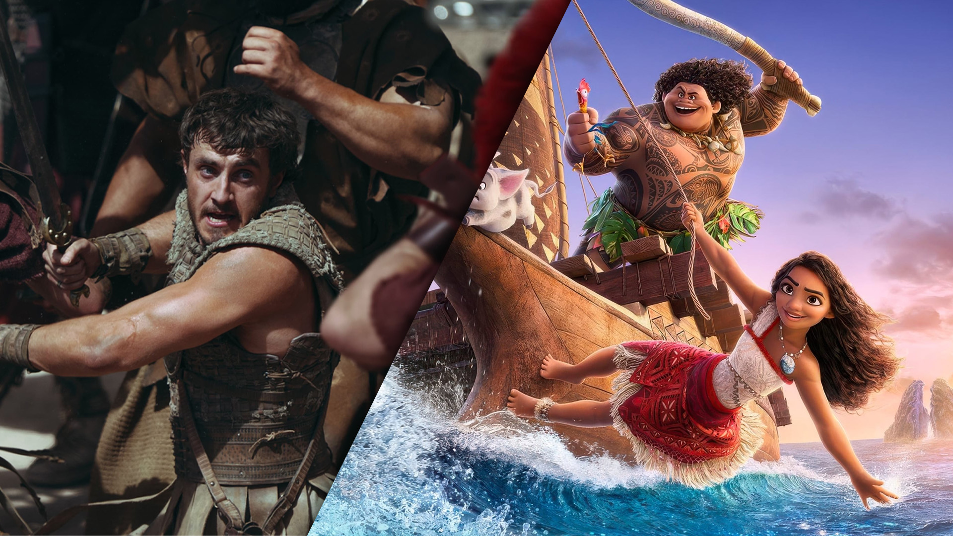 Billetter til Gladiator 2 og Vaiana 2 er  sluppet!