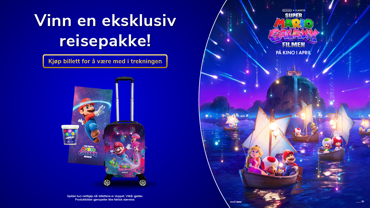 Vinn en eksklusiv reisepakke med Super Mario Galaxy Filmen